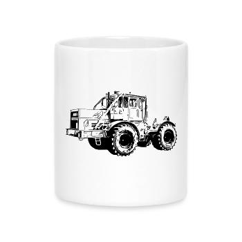 Kraftmaschine K700 Traktor - Tasse mit Herzhenkel - Weiß - Vorne