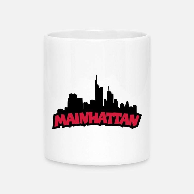Mainhattan - Mug with Heart-Shaped Handle - white