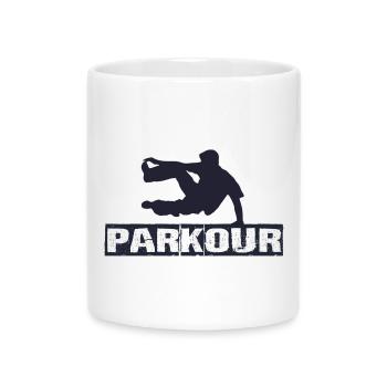 Parkour - Mug with Heart-Shaped Handle - white - Front