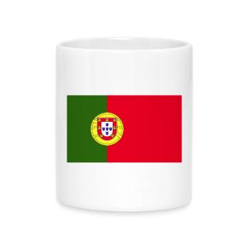 Portugal National Flag - Mug with Heart-Shaped Handle - white - Front