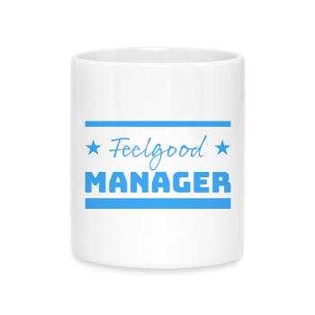 Tshirt Feelgood Manager Étoiles bleu - Mug avec anse en forme de cœur - blanc - Devant