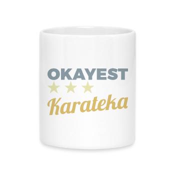 Okayest Karateka - Mug with Heart-Shaped Handle - white - Front
