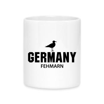 Fehmarn GERMANY - Tasse mit Herzhenkel - Weiß - Vorne