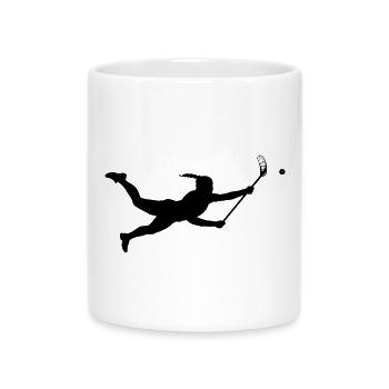 Floorball Girl Graphiques Vectoriels - Mug avec anse en forme de cœur - blanc - Devant