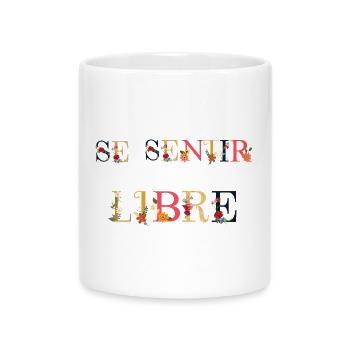 Sich frei fühlen - Tasse mit Herzhenkel - Weiß - Vorne