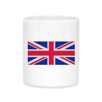 Britische Flagge - Tasse mit Herzhenkel - Weiß - Vorne