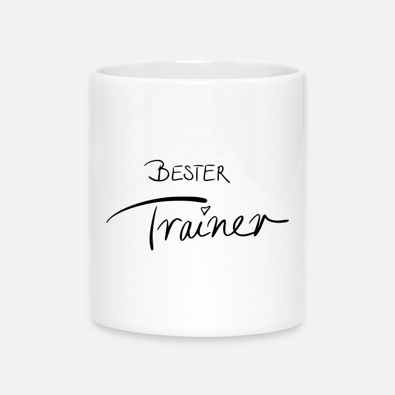 Best coach - Mug with Heart-Shaped Handle - white