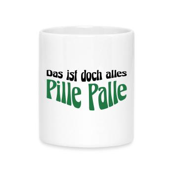 Pille Palle - Tasse mit Herzhenkel - Weiß - Vorne