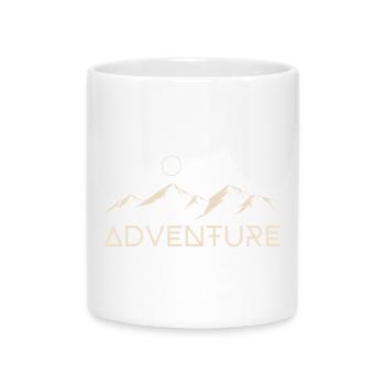 Aventure Montagnes Lune - Mug avec anse en forme de cœur - blanc - Devant