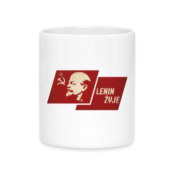 Lenin lebt - Tasse mit Herzhenkel - Weiß - Vorne