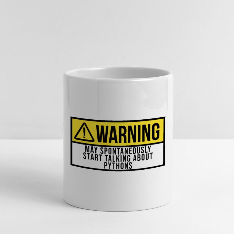 python Mug avec anse en forme de cœur