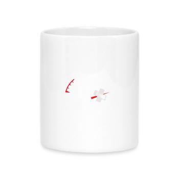 Impression anti-système de la jauge rebelle - Mug avec anse en forme de cœur - blanc - Devant