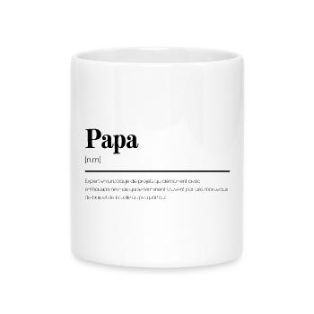 Définition papa cadeau - Mug avec anse en forme de cœur - blanc - Devant