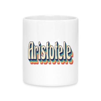 cadeau t-shirt Aristote rétro vintage - Mug avec anse en forme de cœur - blanc - Devant