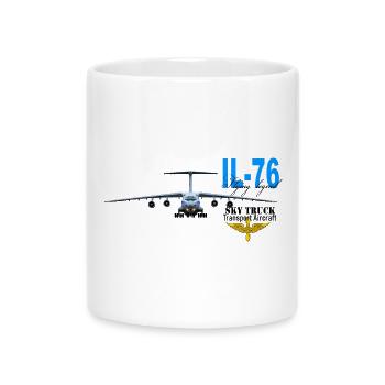 IL-76 - Mug with Heart-Shaped Handle - white - Front