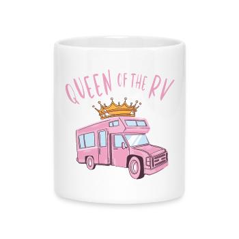 Königin des Camper - Tasse mit Herzhenkel - Weiß - Vorne