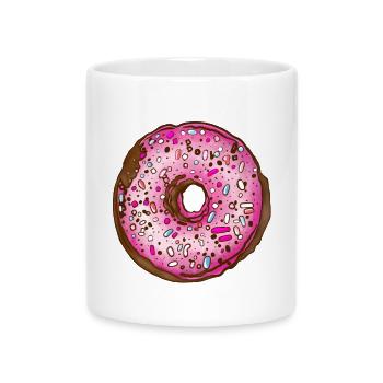 Donut - Tasse mit Herzhenkel - Weiß - Vorne