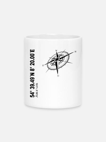 Amrum - Tasse mit Herzhenkel - Weiß