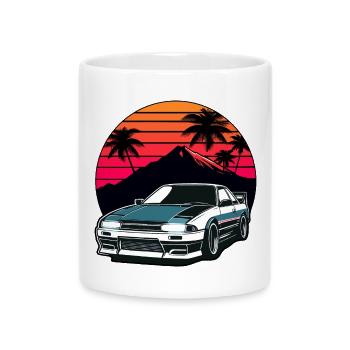 JDM voiture Japonais Rétro Voiture Racing Drifting Légende - Mug avec anse en forme de cœur - blanc - Devant