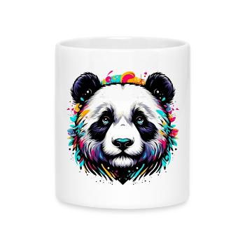 Panda - Tasse mit Herzhenkel - Weiß - Vorne