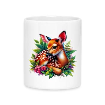 Fawn - Mug with Heart-Shaped Handle - white - Front