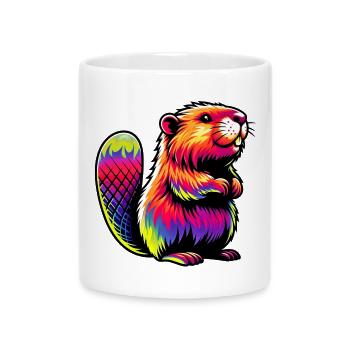 Bieber - Tasse mit Herzhenkel - Weiß - Vorne