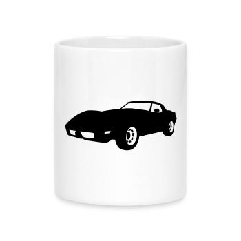 US Classic Car - Tasse mit Herzhenkel - Weiß - Vorne