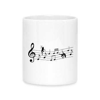 Dance - Mug with Heart-Shaped Handle - white - Front
