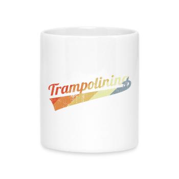 Vintage Trampolinspringen - Tasse mit Herzhenkel - Weiß - Vorne