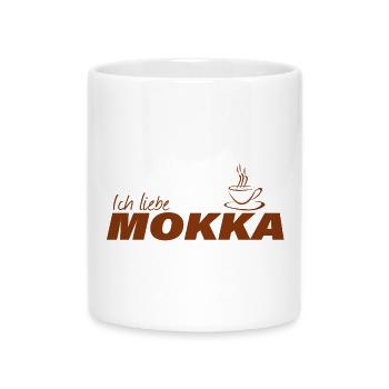 J’ADORE LE MOKA - Mug avec anse en forme de cœur - blanc - Devant
