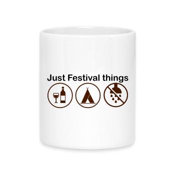 Festival Season - Mug with Heart-Shaped Handle - white - Front