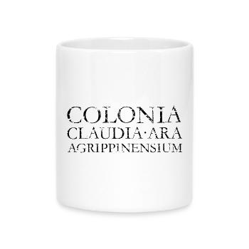 COLONIA CLAUDIA ARA AGRPPINENSIUM Köln (Vintage) - Tasse mit Herzhenkel - Weiß - Vorne