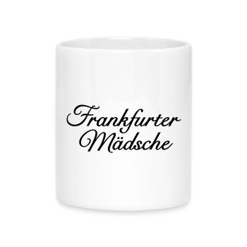 Frankfurter Mädsche Klassisch Mädel aus Frankfurt - Tasse mit Herzhenkel - Weiß - Vorne
