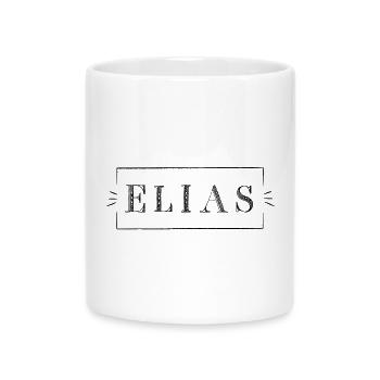 ELIAS in Context - Mug with Heart-Shaped Handle - white - Front