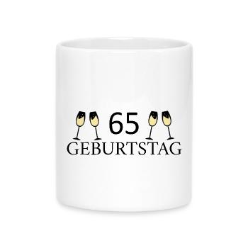 65th birthday 65 years - Mug with Heart-Shaped Handle - white - Front