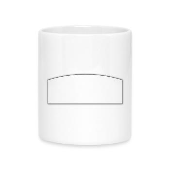 Champ d’écriture blanc | champ de texte - Mug avec anse en forme de cœur - blanc - Devant
