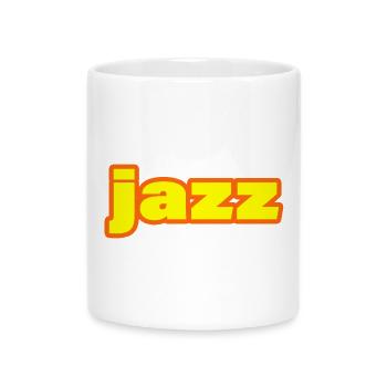 Jazz - Mok met hart-handvat - wit - Voor