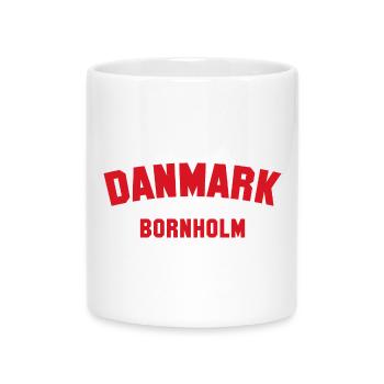 BORNHOLM Denmark Dänemark - Tasse mit Herzhenkel - Weiß - Vorne