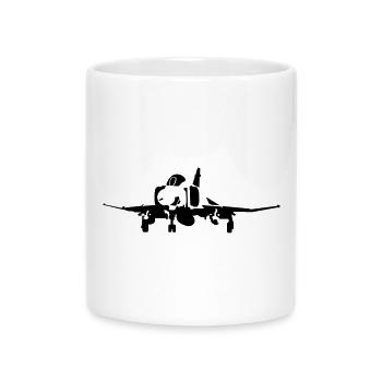 Phantom F-4 - Mug with Heart-Shaped Handle - white - Front