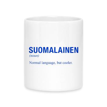 Finnland Suomi Finnische Sprache Cool Finnisch - Tasse mit Herzhenkel - Weiß - Vorne