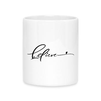 Glauben - Tasse mit Herzhenkel - Weiß - Vorne