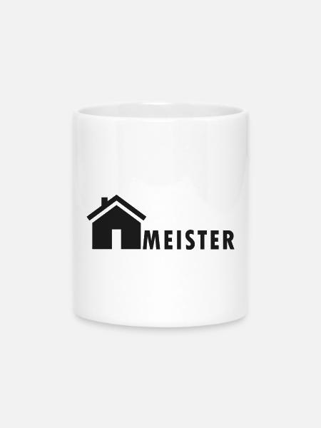 Hausmeister Design - Tasse mit Herzhenkel - Weiß