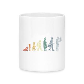 Electrician Life Cycle - Mug with Heart-Shaped Handle - white - Front