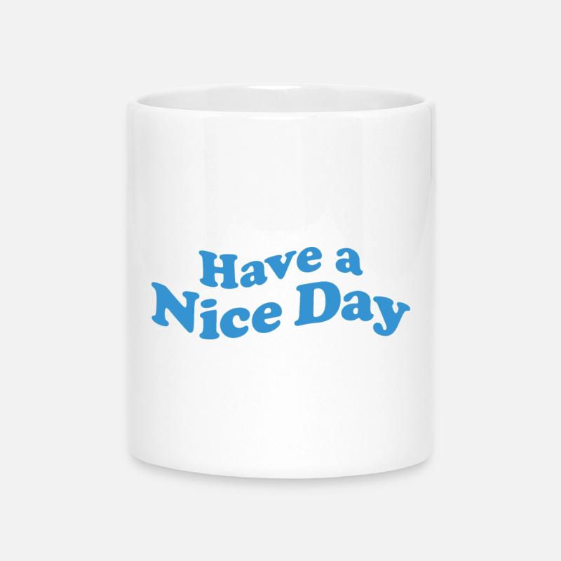 nice day - Tasse mit Herzhenkel - Weiß