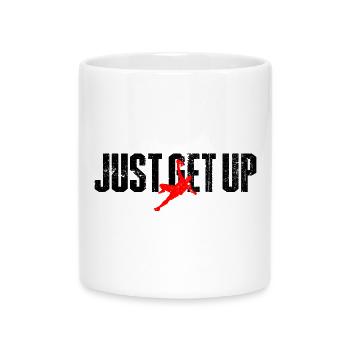 Crimson Dunk Silhouette - Mug with Heart-Shaped Handle - white - Front