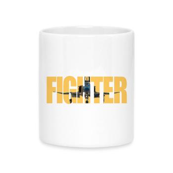 Fighter F-4 Phantom - Mug with Heart-Shaped Handle - white - Front