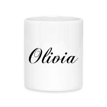 Olivia - Tasse mit Herzhenkel - Weiß - Vorne