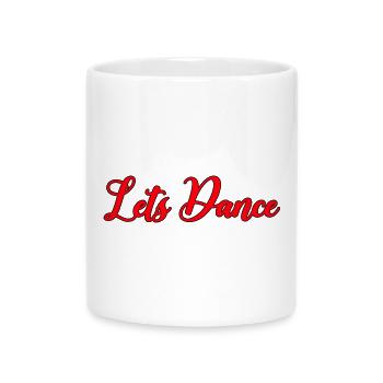 Dancing Abstract Lines - Mug with Heart-Shaped Handle - white - Front
