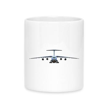 IL-76 - Mug with Heart-Shaped Handle - white - Front