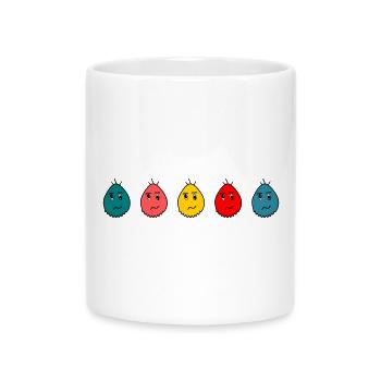 anniversary. Anniversary Decade. humor. funny - Mug with Heart-Shaped Handle - white - Front